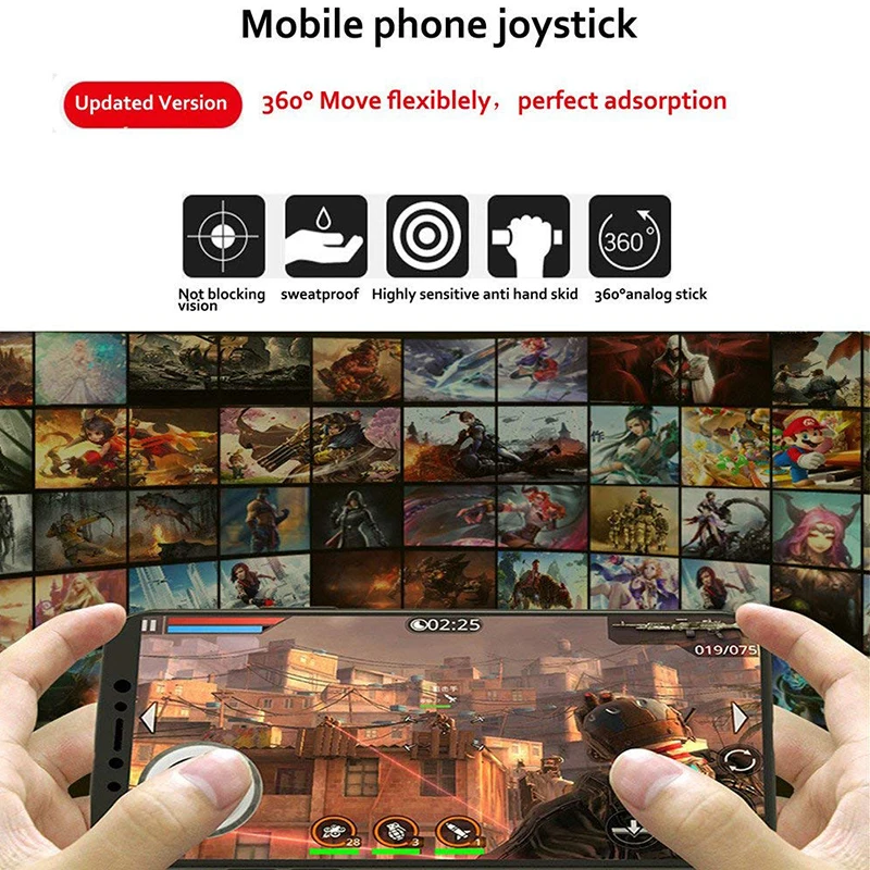 Mobile Phone Game Joystick Rocker Touch-Sn Joypad Controller Joysticks for iPad iPhone Android Tablet 1 Pai | Электроника