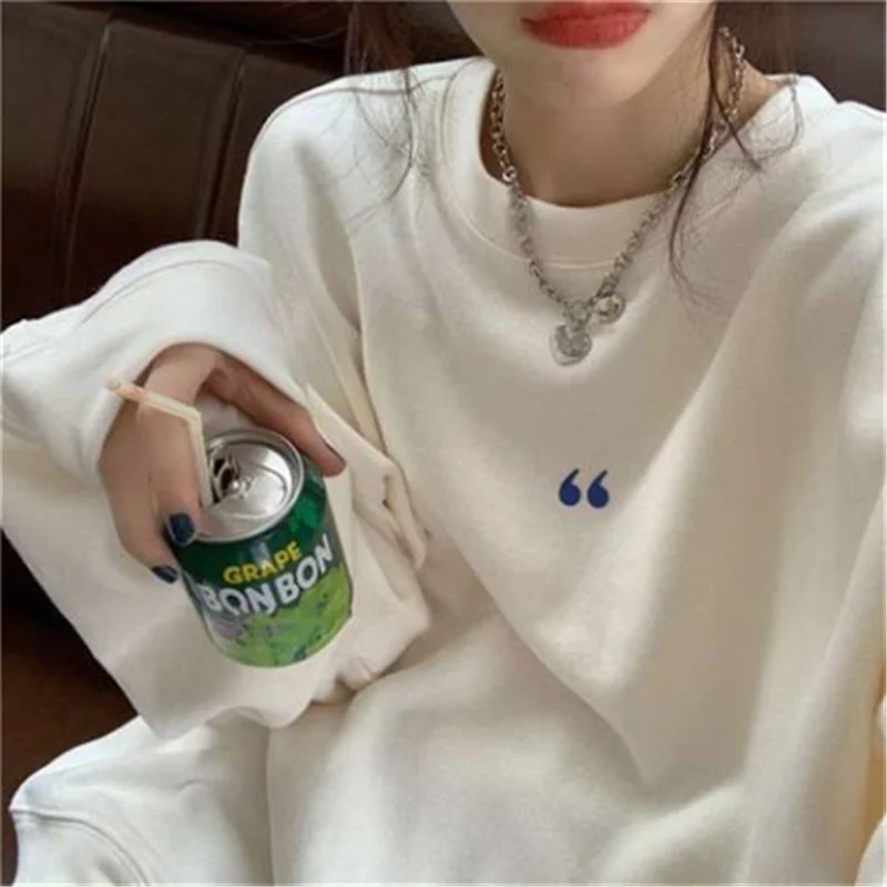 

Тонкий пуловер оверсайз, женский модный новый милый свитер без капюшона ярких цветов в стиле Ins на весну и осень, Qm *