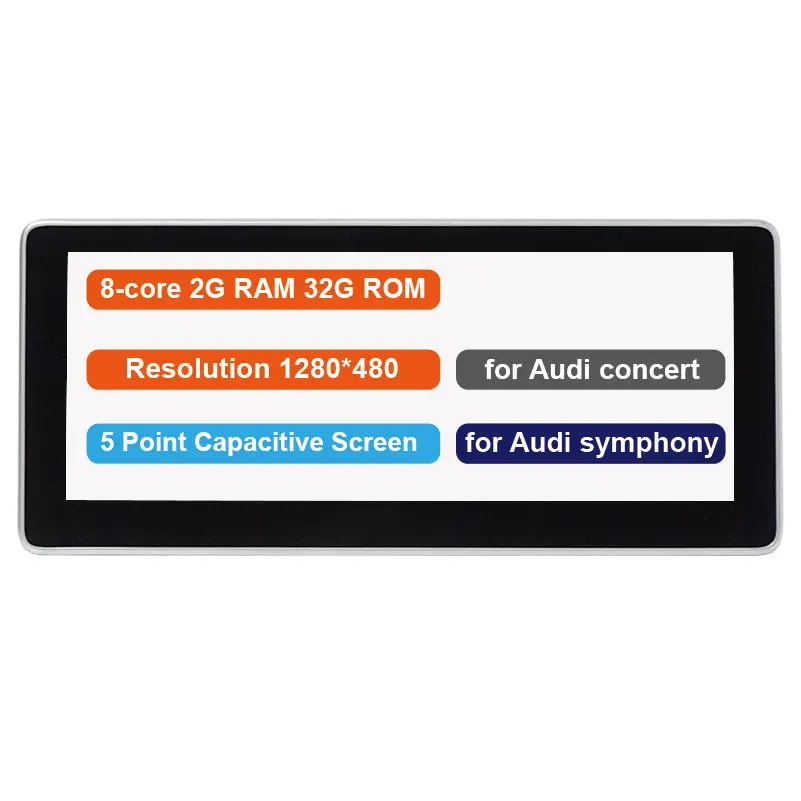 4G ram blue ray Android дисплей для Audi Q5 2009- 10,2" сенсорный экран gps-навигация, радио, стерео тире мультимедийный плеер - Цвет: 8-2-32G for Concert