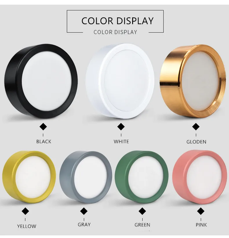 Светодиодный светильник с поверхностным креплением 12 Вт 7 9 ультратонкие