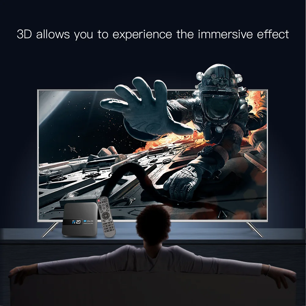 2020 Android ТВ Box 10 4K H.265 Media Player 3D видео 2 4G Wifi смарт коробка Декодер каналов кабельного