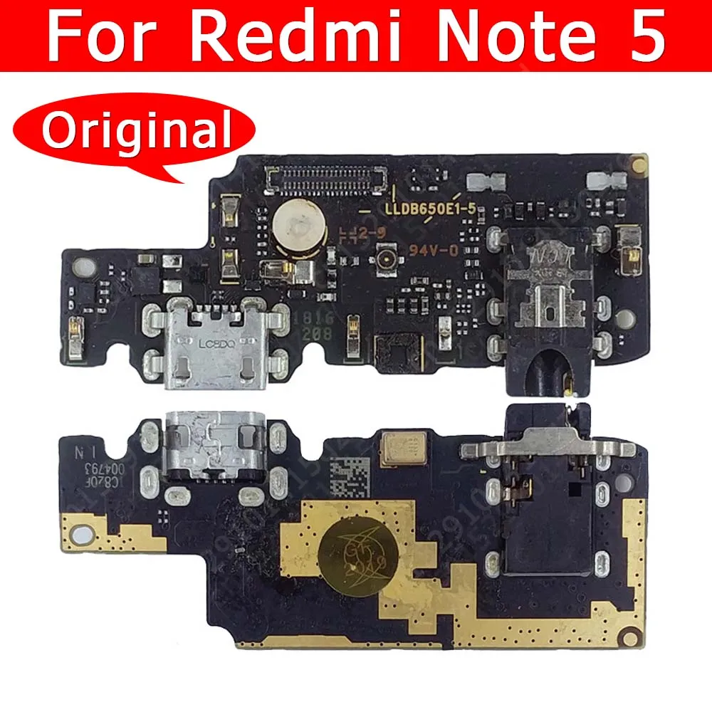 

Оригинальная зарядная Плата USB для Xiaomi Redmi Note 5 Note5, разъем для порта зарядки, мобильный телефон, аксессуары, Сменные запасные части