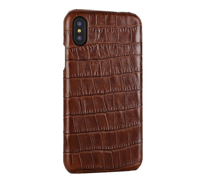 Solque чехол из натуральной кожи для iPhone X XS MAX XR 7 8 Plus настоящий кожаный чехол для мобильного телефона роскошный крокодил тонкий Чехол