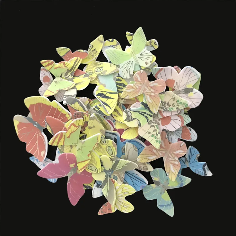 Украшение на день рождения свадьбу торт Смешанная бабочка съедобные клейкие