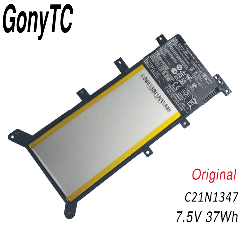 Black GONYTC 7,5 V 37WH C21N1347 аккумулятор для ноутбука ASUS X554L X555 X555L X555LA X555LD X555LN X555MA 2ICP4/63/134 - Цвет: Black