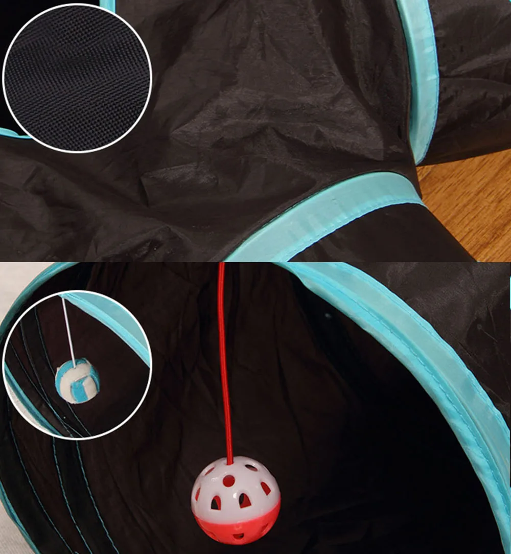 Складной туннель для домашних животных кошек игровая площадка игрушки в