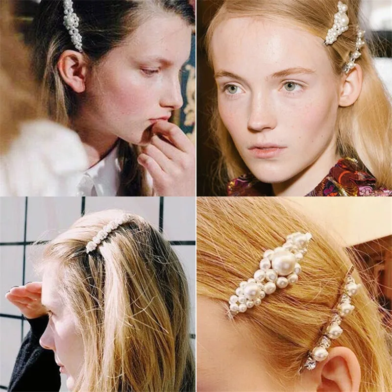 1 шт. женская заколка для волос с искусственным жемчугом | Красота и здоровье