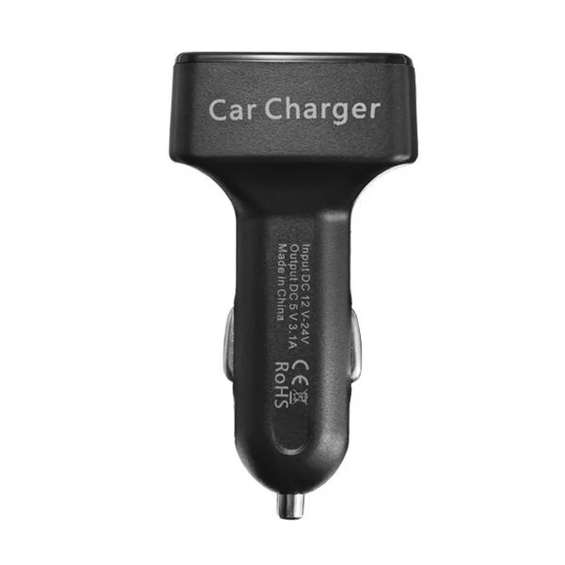 

EC2 4 in 1 Dual USB Car Charger Adapter 3.1A Bullet Car Charger for Mobile Phone