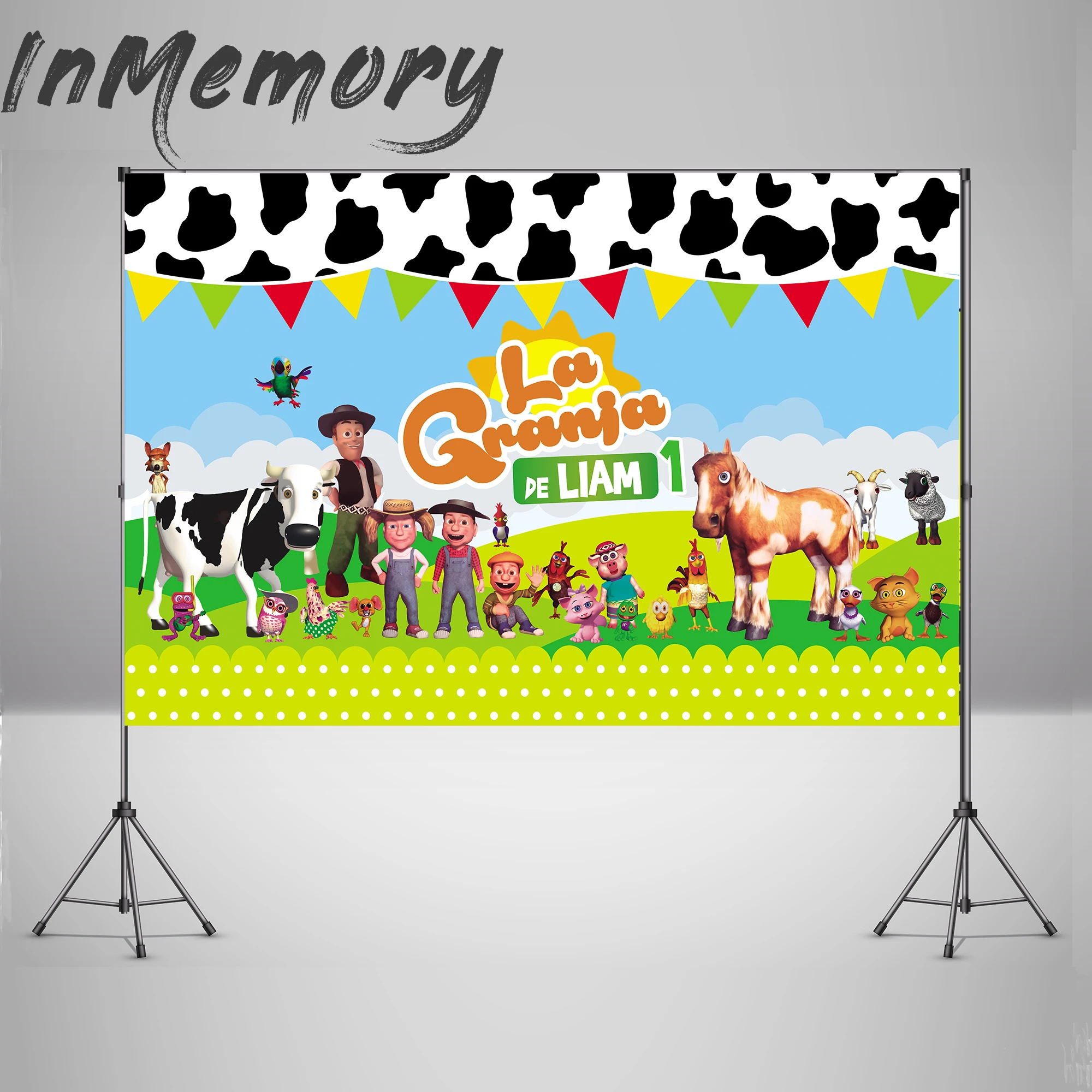 

Photocall boda GRANJA de zenon Backdrops for Kids Birthday Photophone Photo Props Animals Farm Boys Baby Shower Photo Studio