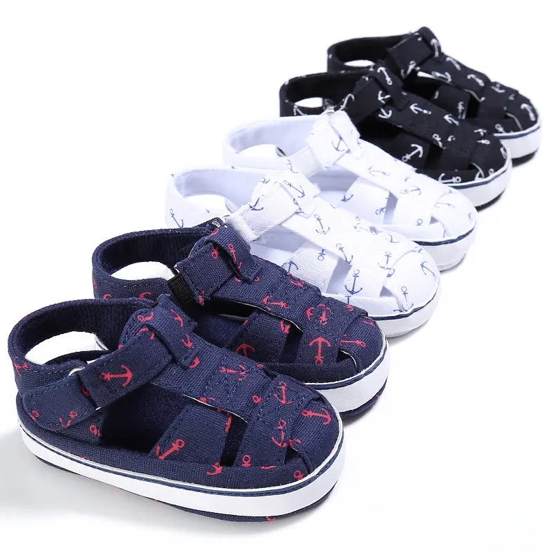 

0-18M Newborn Infant Summer Casual Sandal Shoes Girls Boys Print Cool Soft Crib Baby Shoes First Walker