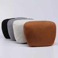 car neck pillow adjustable pu leather headrest 3d memory foam head rest seat cushion cover car neck rest auto accessories