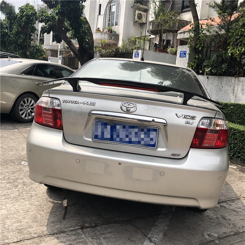 Спойлер Для Yaris VIOS 2006-2018 Toyota ABS Материал заднее крыло автомобиля праймер цвет