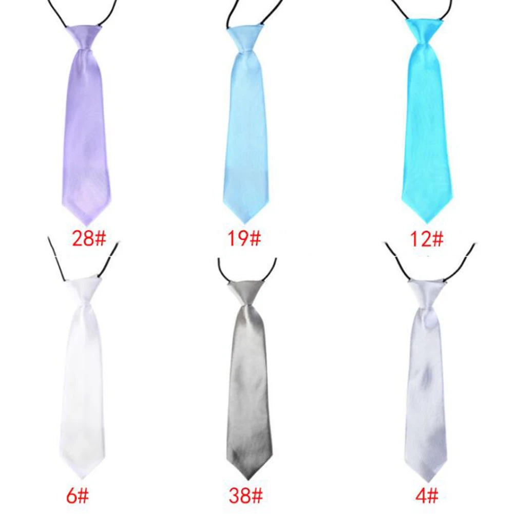 Solid Neck Tie Easy To Wear For Children Boys Girls Students Kid Rope Stage Performance Photograph Graduation Ceremony Black | Аксессуары