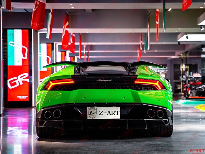 Z ART для Lamborghini Huracan углеродное волокно заднее крыло Lamboghini LP610 LP580 углерода