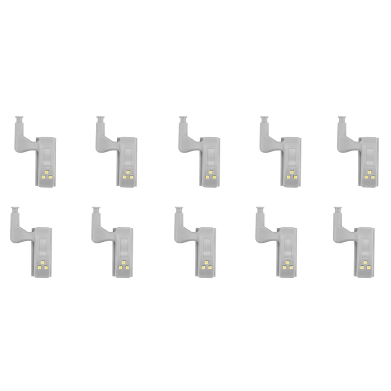 

10Pcs Cabinet Cupboard Wardrobe LED Hinge Light Smart Sensor Lamp