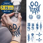 водостойкая тату наклейки временные тату Водостойкая Временная тату-наклейка с изображением сока чернил, смайликов, драконов, маори, тотем, розы, боди-арт, поддельные тату для женщин