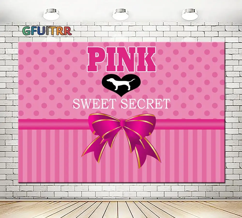 GFUITRR Фотофон для вечеринки в честь Дня рождения девочки розовый милый секретный