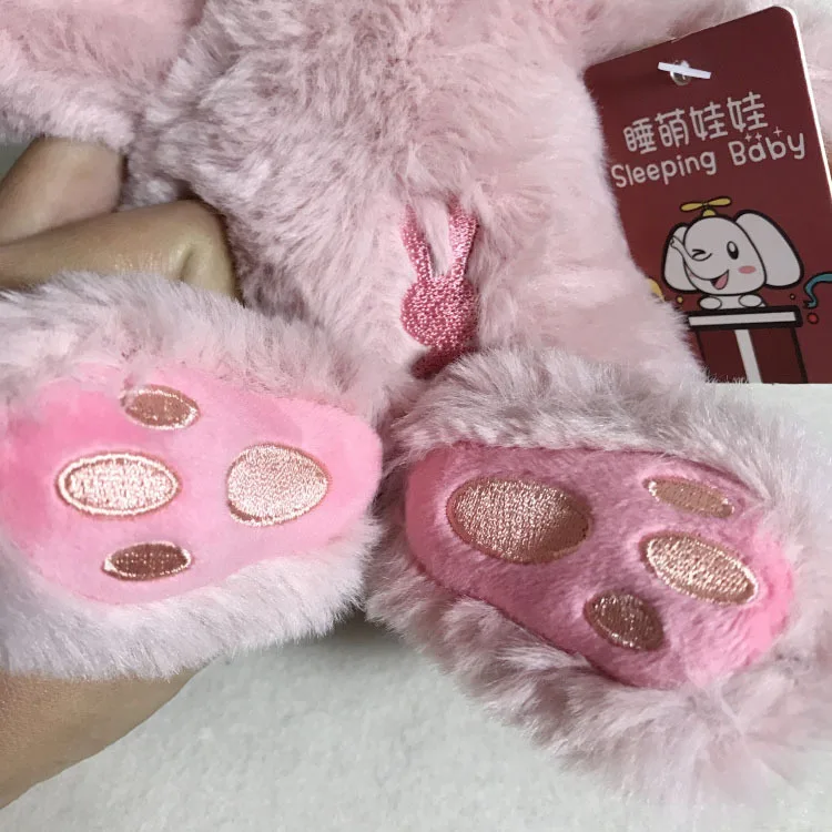 

[ Funny ] 45cm Simulation dolls & Reborn baby doll Sleep placate fashion bunny rabbit baby doll plush toy soft kids child gift