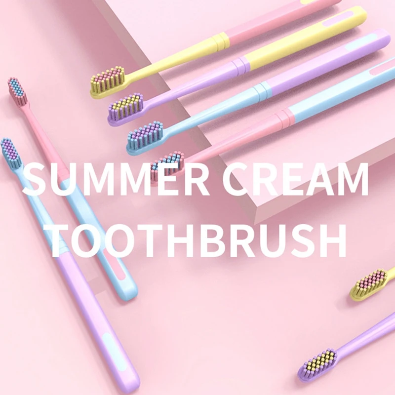 

8 Pcs Ultra Soft Toothbrush Nano Brush Portable Soft Hair Tooth Brush Eco Friendly Brushes Oral Cleaning Care Tools