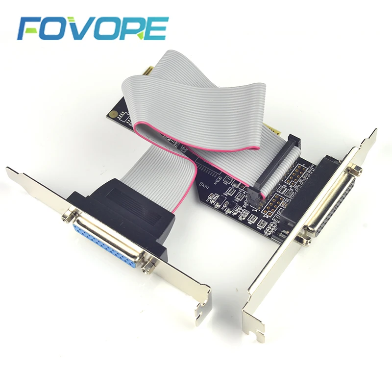 Адаптер 2 порта s параллельный DB25 PCI адаптер порт 25Pin принтер LPT кабель конвертер