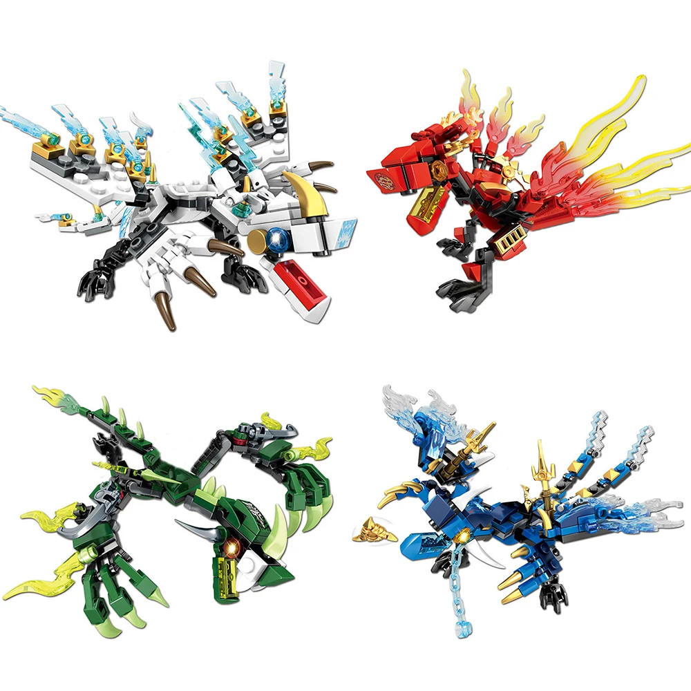 

Ninja Dragon Knight Series Educational Building Blocks Toys For Kids 6Years DIY Birthday Present Small Bricks Holiday Gift
