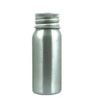 Круглые пустые металлические бутылки 20 мл Алюминиевый серебристый с алюминиевой крышкой с серебрянымзолотым покрытием