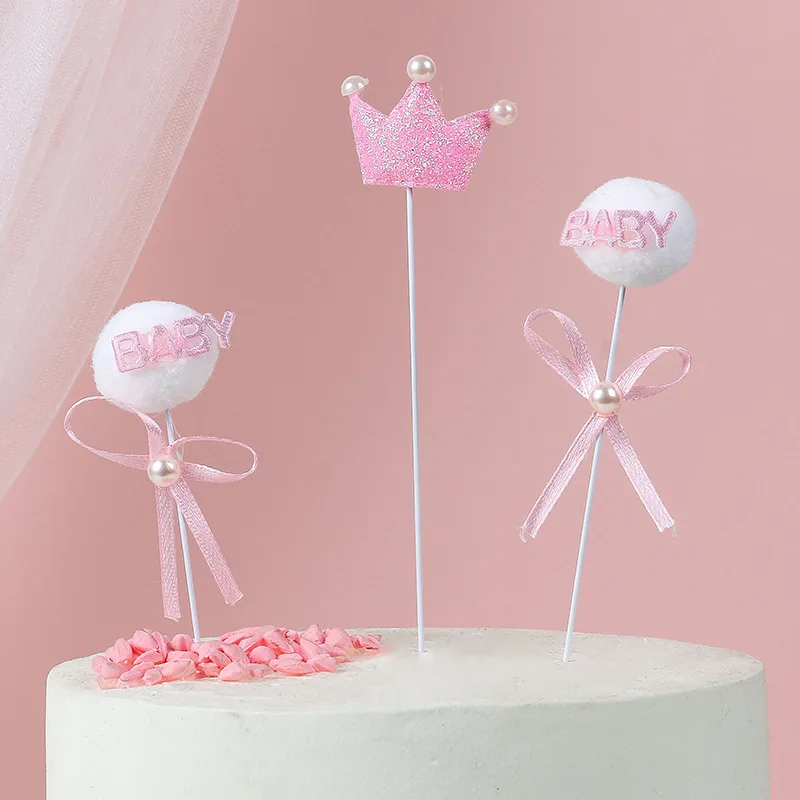 1 комплект детского дня рождения вечерние Детские Корона для капкейков топперы