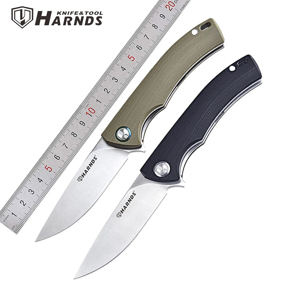 

Harnds NEW CK9168 Talisman Folding Knife G10 Handle Sandvik 14C28N Blade 60HRC Ball Bearing Outdoor Survival Collection EDC Tool