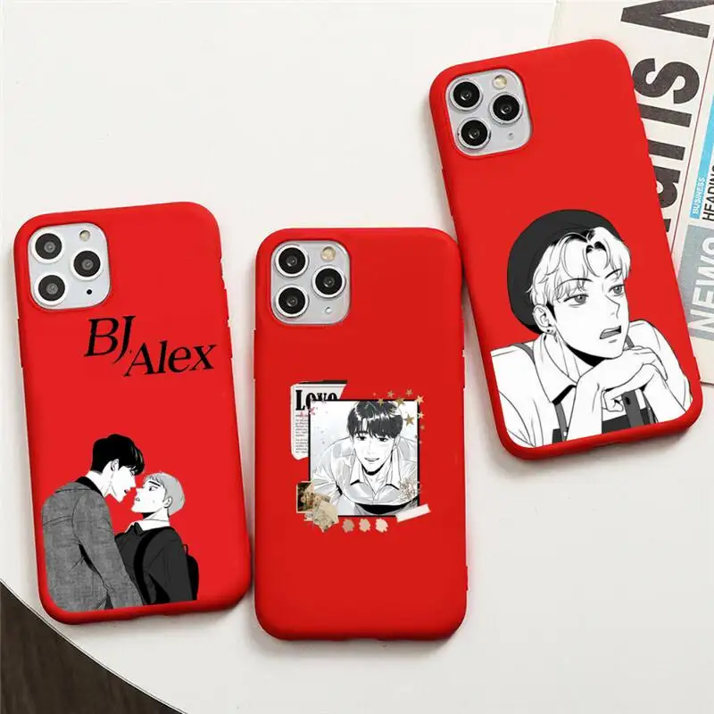 Чехол для телефона аниме Bj A-Alex iphone 13 12 11 Pro Max Mini XS 8 7 6 6S Plus X SE 2020 XR красный чехол |
