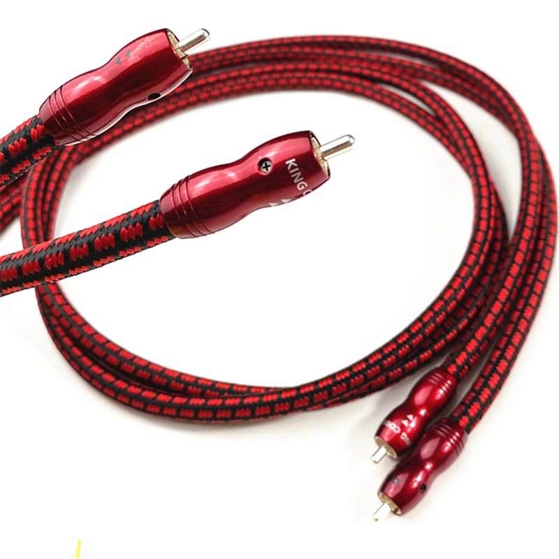 Кабель для соединения звука Par King Cobra PSC HiFi с посеребренным RCA разъемом|Кабели VGA| |