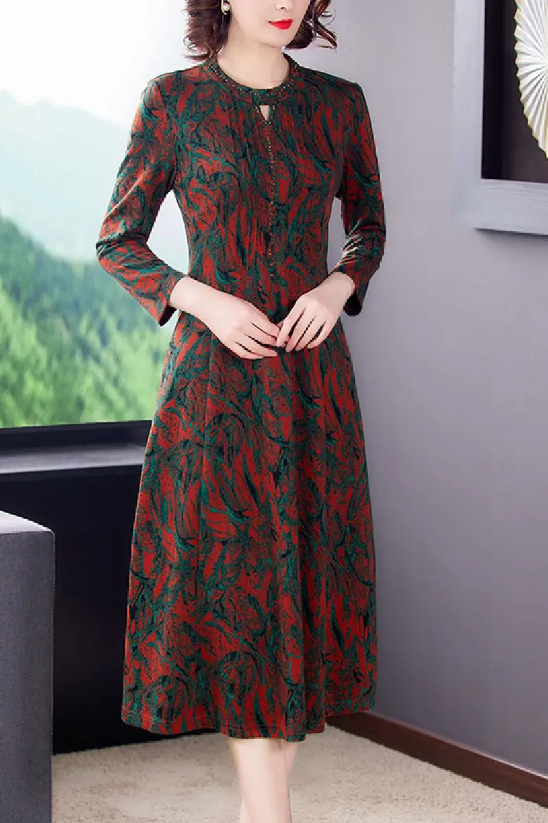 

COIGARSAM 3XL Plus Size Women dress New Spring Dresses Main Picture Color 6522