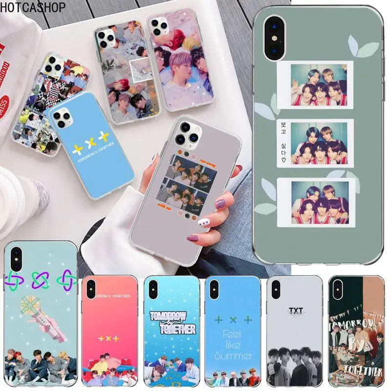 

KPOP TXT Phone Case for iphone 12 pro max mini 11 pro XS MAX 8 7 6 6S Plus X 5S SE 2020 XR cover