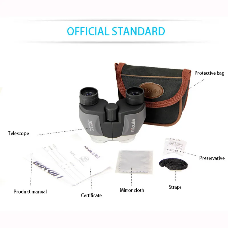 

Pocket Hunting 10x22 Mini Optical Scope Range HD Binoculars Monocular Long BAK4 1000m Prism Telescope Powerful Waterproof NIKULA