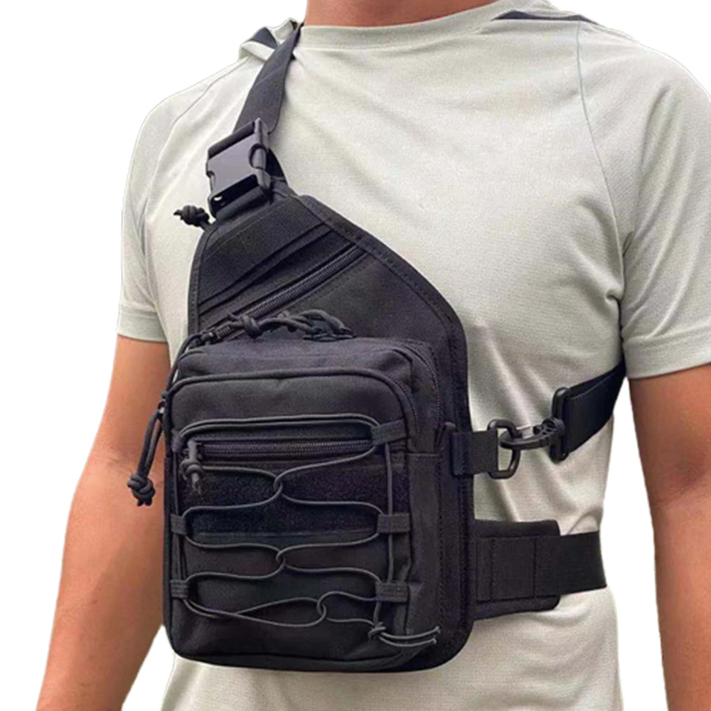 

Tactical Chest Bag Gun Holster Military Shoulder Sling Storage Gun Bag Concealed Anti-theft Waist Pack Huning Chest Backpack