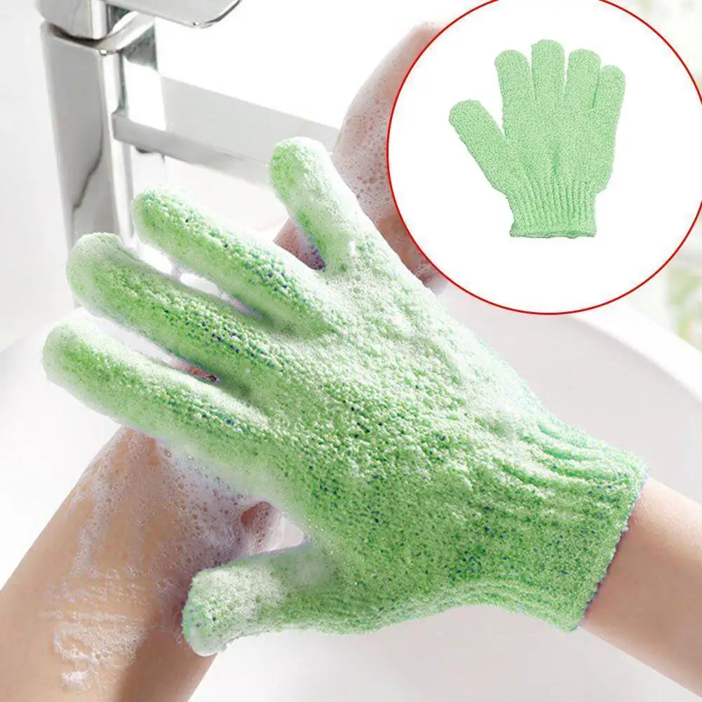 

Exfoliating Bath Gloves Resistance Face Body Massage Shower Wash Peeling Nylon Mitt Random Mud Color Glove Rubbing Skin Scr H2Q4
