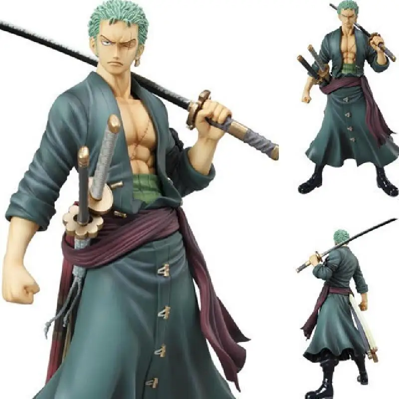 24 см Ronoa Zoro D. Luffy 3d стоячий тройной нож Ver Sauron Ghost Cut ПВХ экшн фигурка Коллекционная