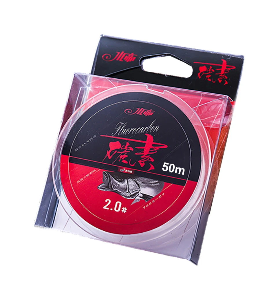

WALK FISH Super Strong Japanese Fluorocarbon Fishing Line 50m Carbon Fiber Fishing Line Sea Fishing Line Fly Fishing Wire Pesca