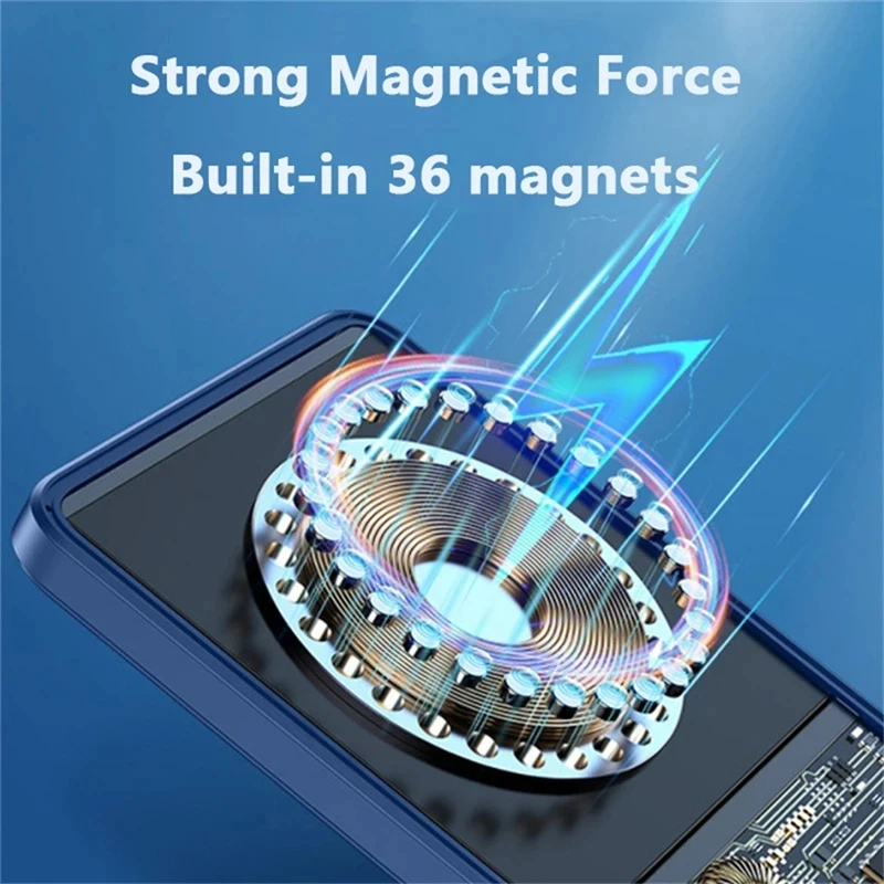 20w magnetic wireless power bank for apple iphone 13 pro max 12 mini 11 xs 10000mah type c fast charger external battery charger free global shipping