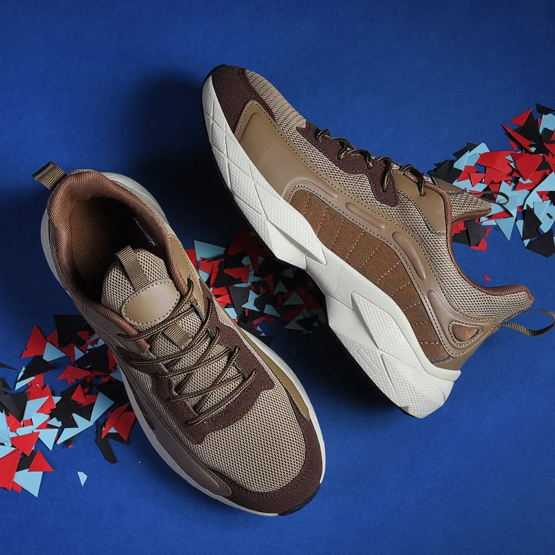 

Outdoor Casual Shoes Men's Sports Shoes Sneakers Men Plus Size 46 Vulcanize Shoes Male Height Increasing Fashion Jogging Shoes
