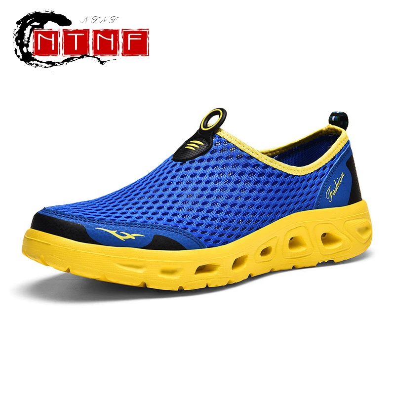 

Мужская обувь для плавания, дышащая пляжная обувь, садовая обувь с вырезами, уличные сандалии для серфинга, плавания, сникерсы