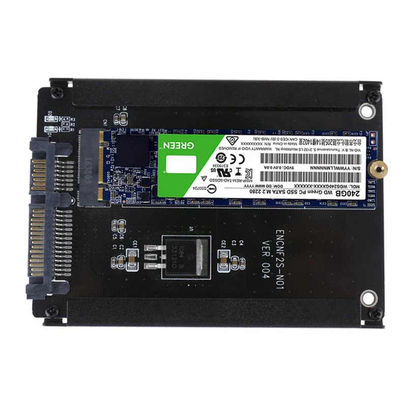 Металлический Чехол CY B + M Socket 2 M.2 NGFF (SATA) SSD до 5 SATA адаптер для 2230/2242/2260 мм M2