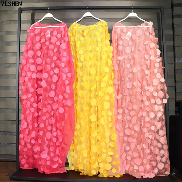 Новинка Осень 2019 модное свободное платье Дашики большого размера с вышивкой