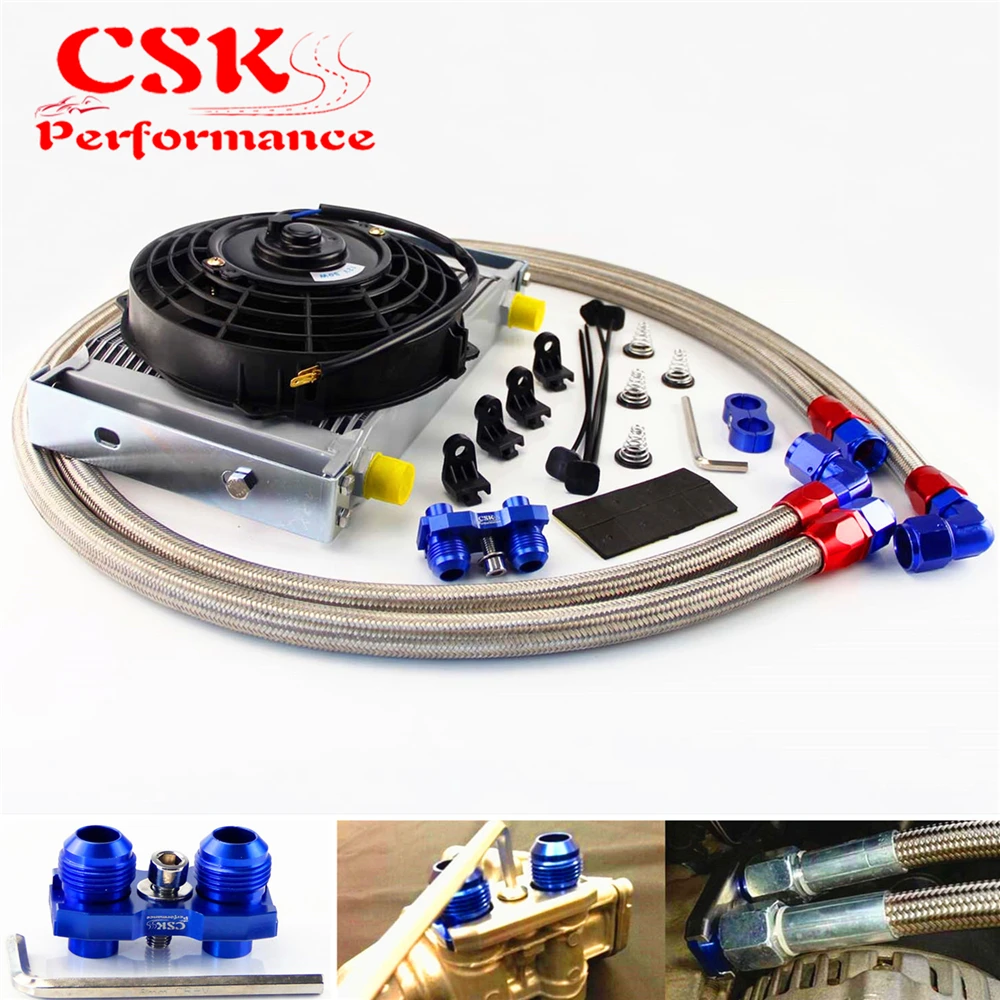 25 рядов 248 мм AN10 Масляный радиатор Британский комплект с кронштейнами подходит