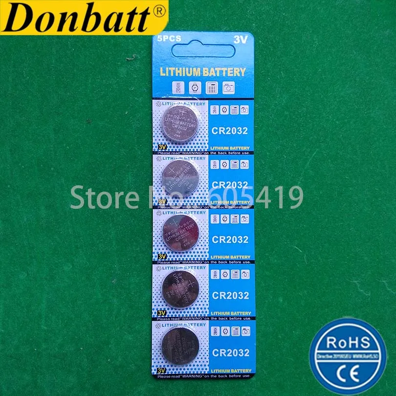 50cards/lot (250pcs) Watch Battery 3V CR2032 Lithium Coin Cell Button cells for Car Key FOB LED Light | Электроника