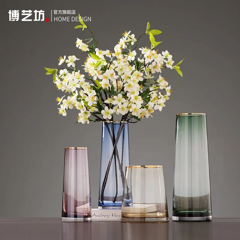 Современный минималистичный свет роскошное украшение для стеклянной вазы