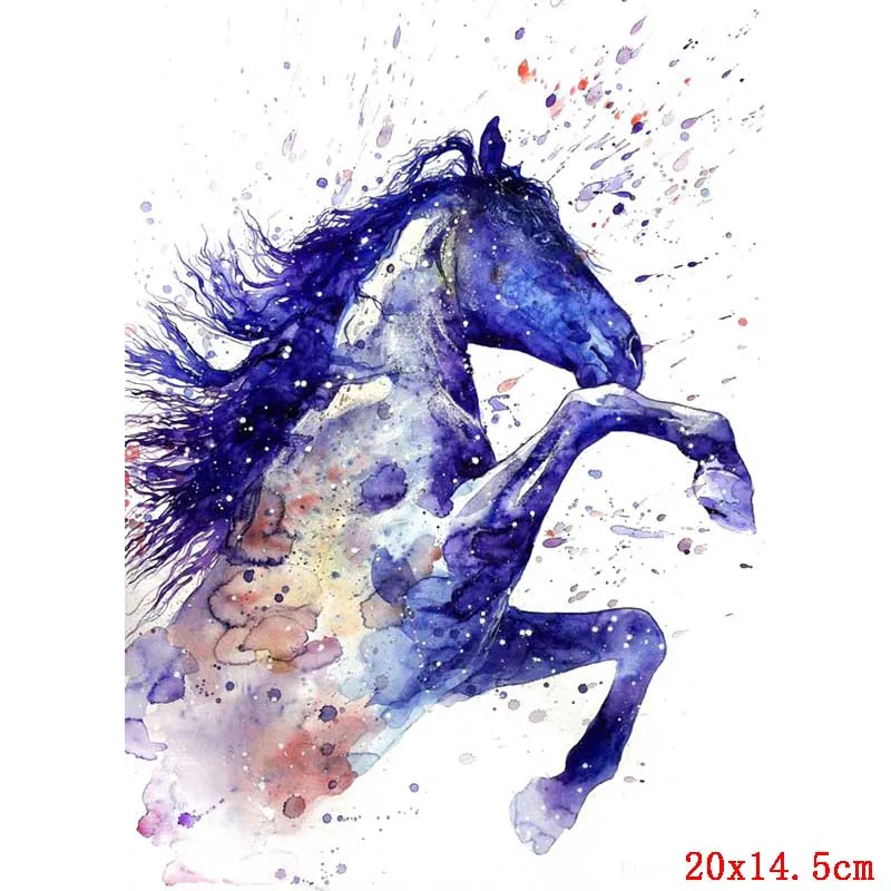 Термотрансферные наклейки Prajna со звездами единорогами черепами в стиле панк