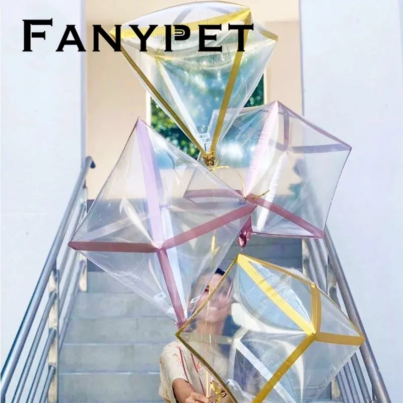 22 дюймовая прозрачная фоторамка квадратная проволока золотая розовая Золотая