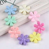 24x22mm flower acrylic plastic loose beads wholesale lot for jewelry making diy findings