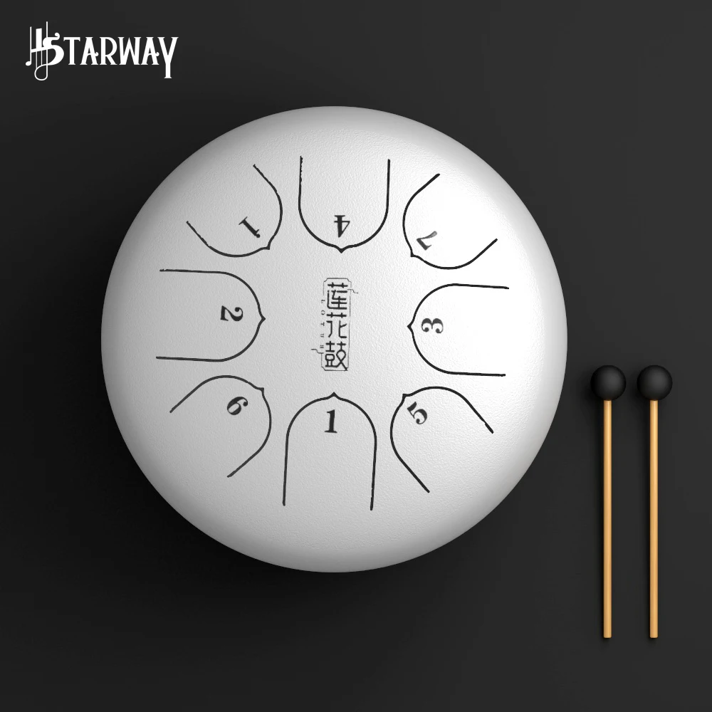 STARWAY 6 дюймов Сталь язык барабан камер Мгновенной Печати Mini 8 тон G мотив titanium сплав