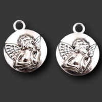 raphael angel pendant guardian angel charms meditation angel charms healing angel silver plated 1915mm a1273 15pcs